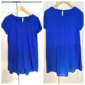 Land's End royal blue tunic short sleeve size M.